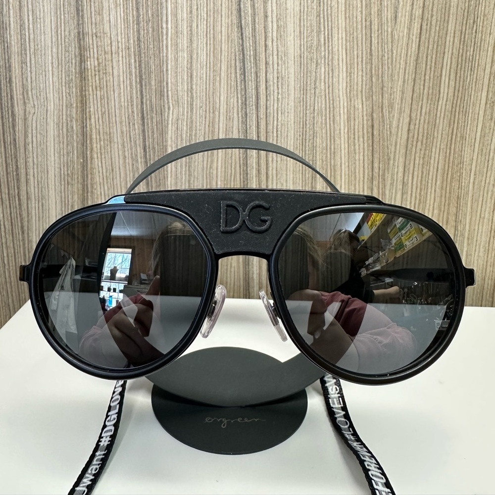Dolce & Gabbana Black Sunglasses with Dark Lenses